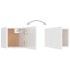 Set de muebles de salón 5 pzas madera ingeniería blanco