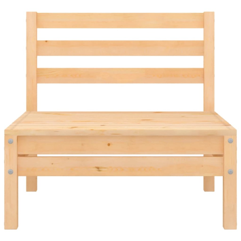 Juego de muebles de jardín 8 pzas madera de pino