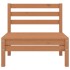 Juego muebles de jardín 6 pzas madera maciza pino marrón