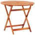 Set de comedor de jardín plegable 5 pzas madera