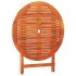 Set de comedor de jardín plegable 5 pzas madera