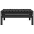 Juego de muebles de jardín 6 piezas negro madera maciza de