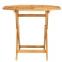 Mesa de jardín plegable madera de teca maciza 85x85x76