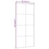 Puerta corredera vidrio ESG y aluminio negro 90x205