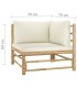Sofá de dos piezas de bambú, modelo Bamboo 3 Plazas