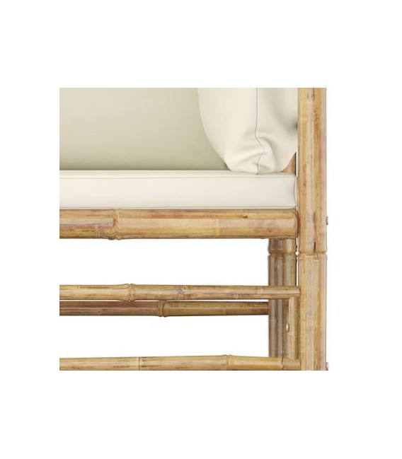 Sofá de dos piezas de bambú, modelo Bamboo 4 Plazas