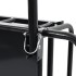 Remolque para bicicletas acero negro 130x73x48,5