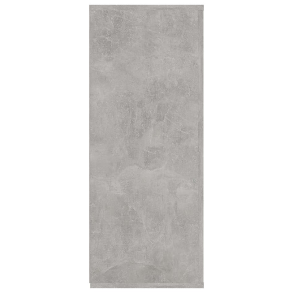 Aparador de madera contrachapada gris hormigón 105x30x75