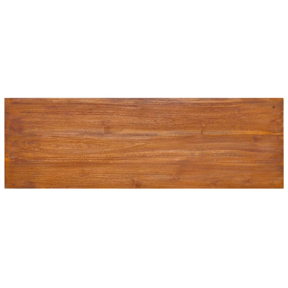 Mueble de TV de pared madera maciza de teca 90x30x30