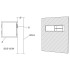 Mueble de TV de pared madera maciza de teca 90x30x30