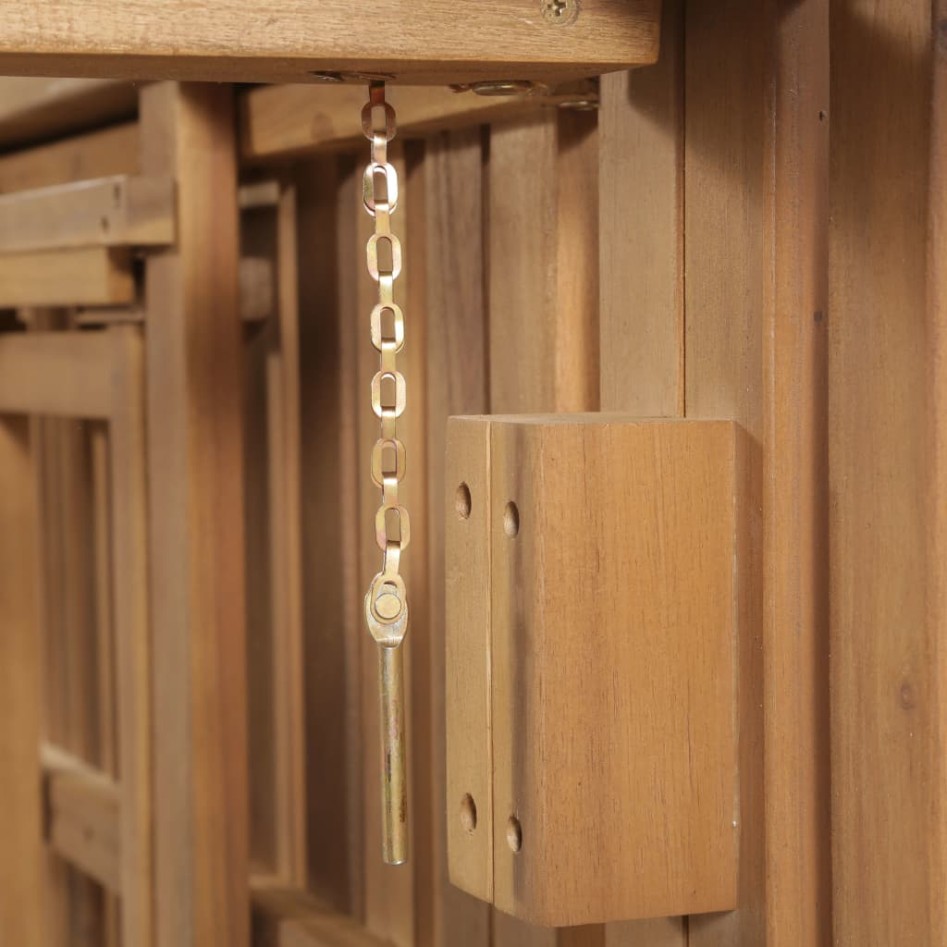 Tumbona plegable de madera maciza de