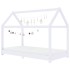 Estructura de cama infantil madera maciza pino blanco 70x140