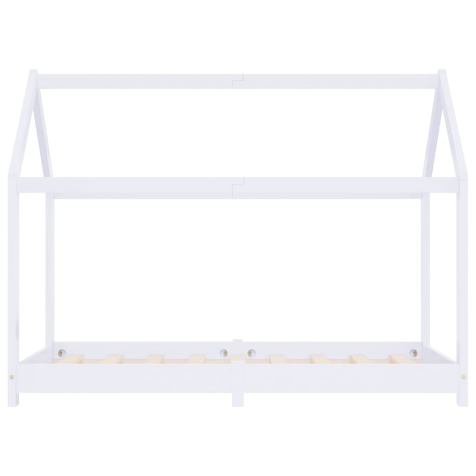 Estructura de cama infantil madera maciza pino blanco 70x140
