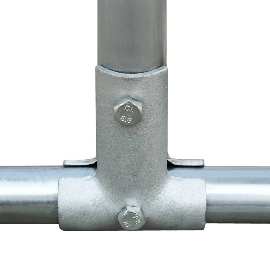 Jaula gallinero de exterior de acero galvanizado 2x2x1,92