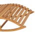 Tumbona mecedora de madera maciza de