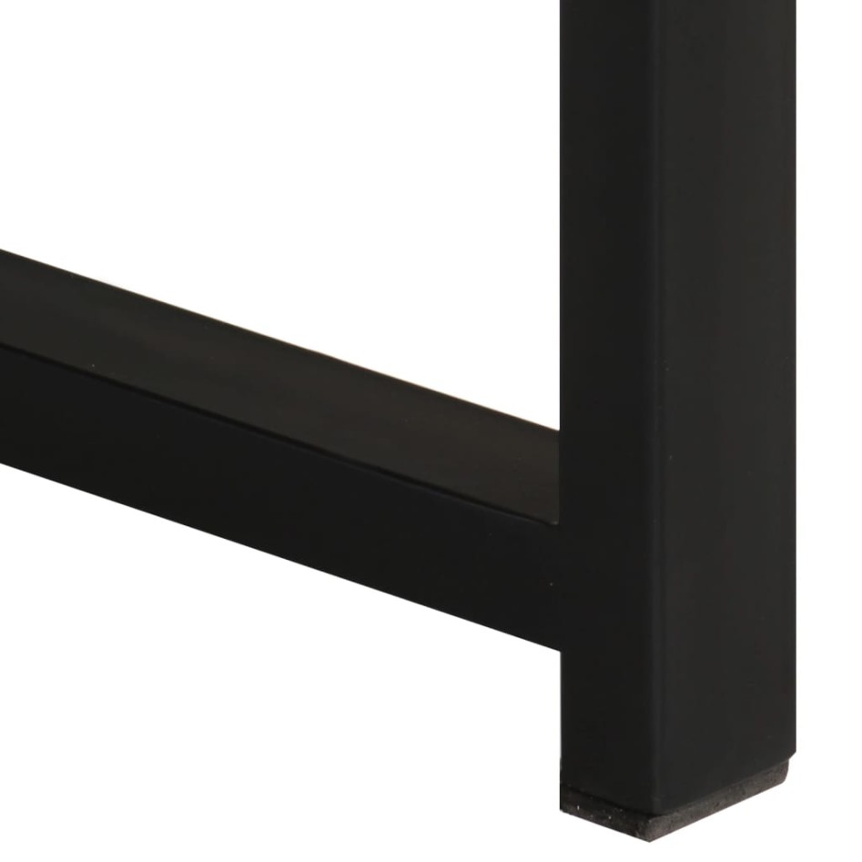 Mesas apilables 3 uds madera maciza con acabado de