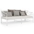 Estructura de sofá cama extraíble de metal blanco 90x200