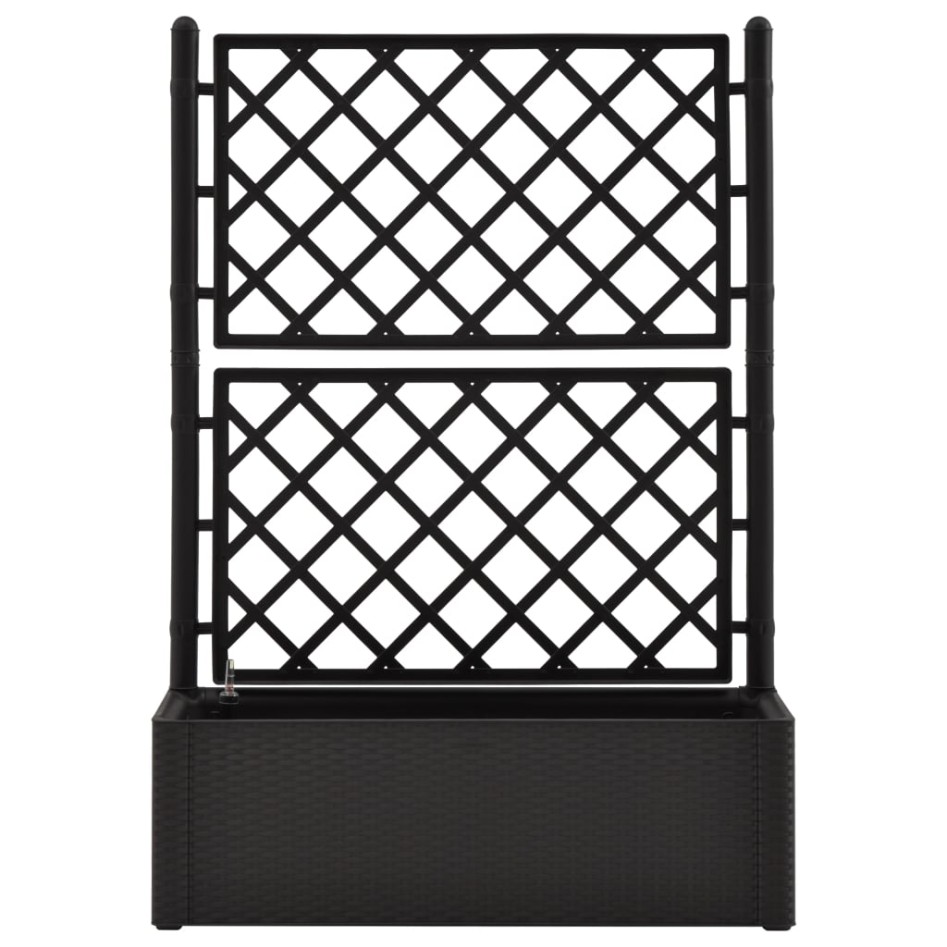 Arriate con enrejado y sistema de riego automático