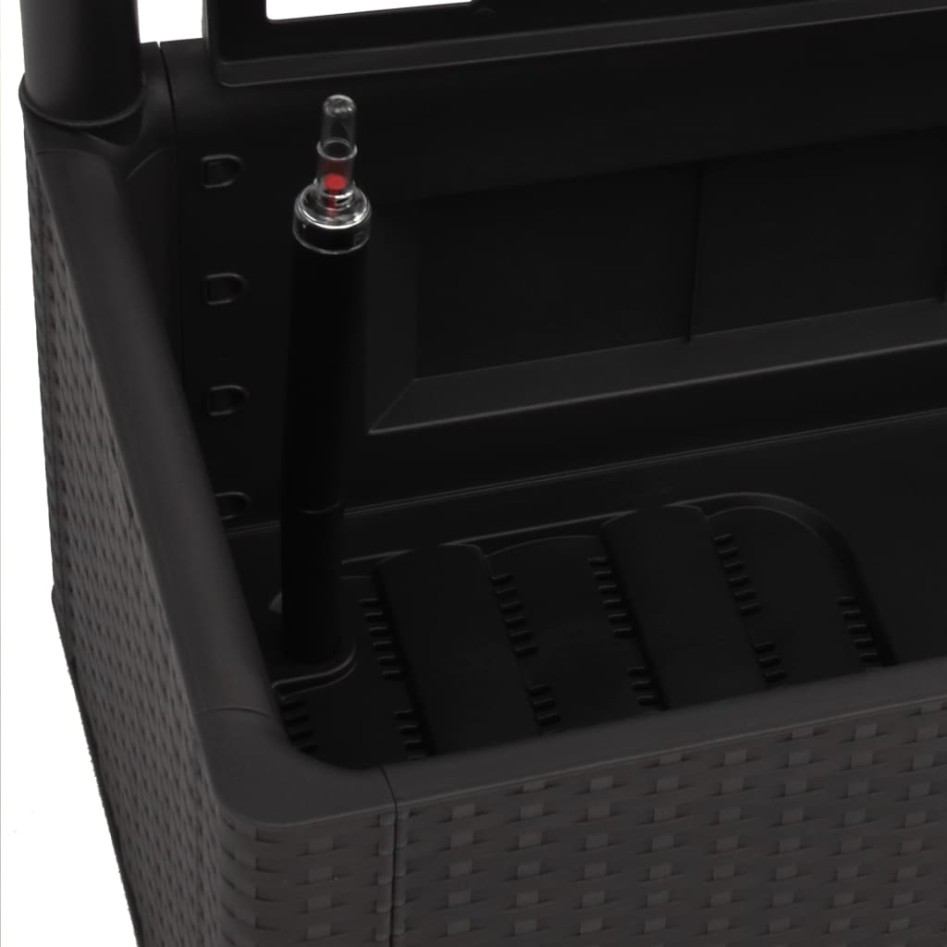 Arriate con enrejado y sistema de riego automático