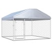 Perrera de exterior con techo 200x200x135 cm