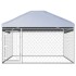 Perrera de exterior con techo 200x200x135