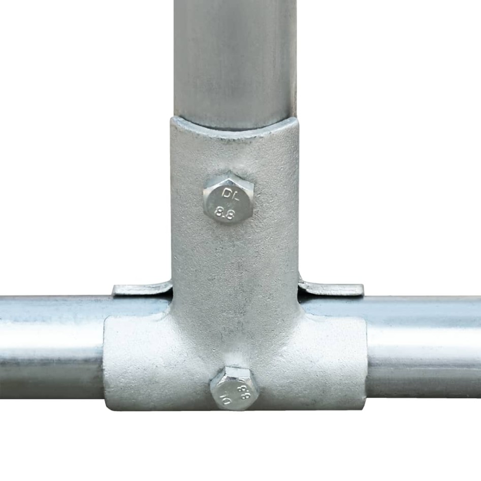 Jaula gallinero de exterior de acero galvanizado 2,75x6x1,92