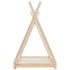 Estructura de cama infantil de madera maciza de pino 80x160