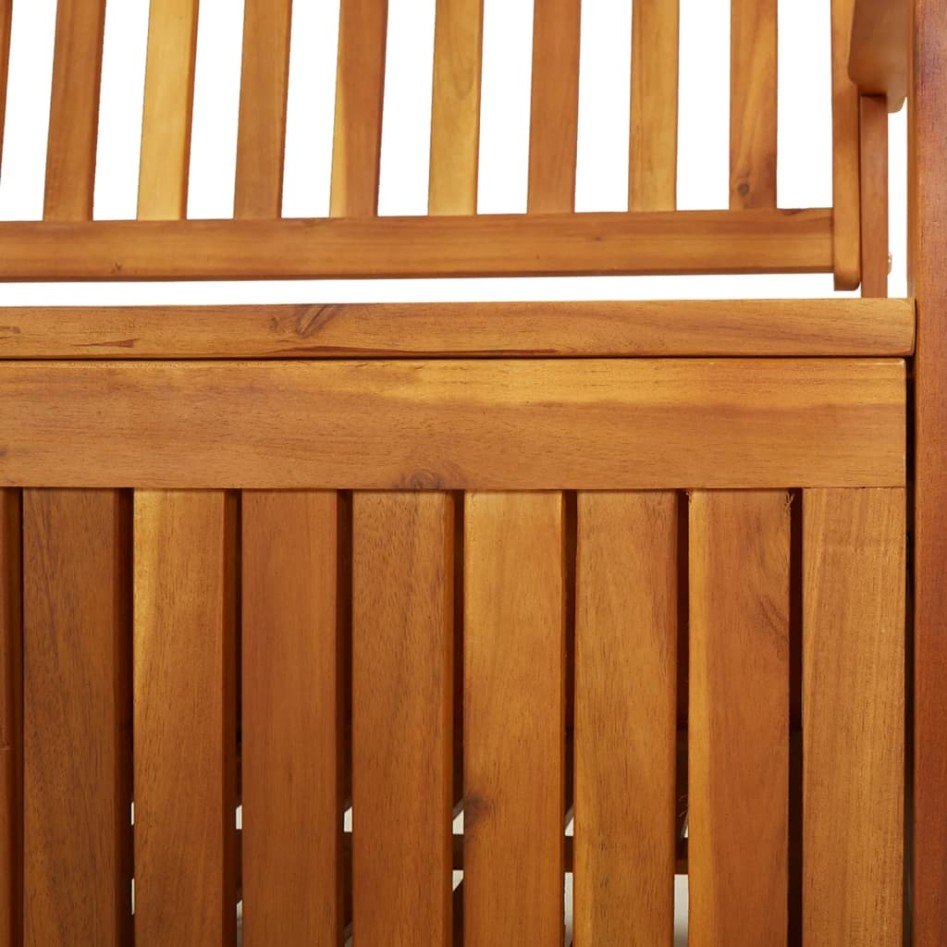 Banco de almacenaje madera maciza de acacia 148