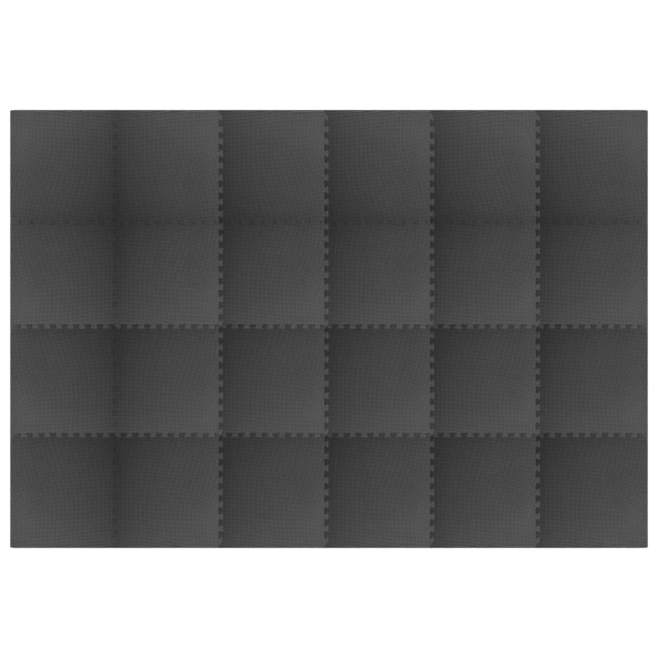 Alfombrillas de goma EVA negras 24 uds 8,64