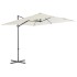 Sombrilla voladiza con poste de acero 250x250 cm