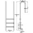 Escalera de piscina 3 peldaños acero inoxidable 304 120
