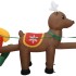 Adorno inflable de Navidad Papá Noel y renos LED 490