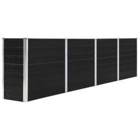 Jardinera elevada acero galvanizado gris antracita 320x40x77