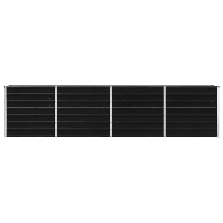 Jardinera elevada acero galvanizado gris antracita 320x40x77