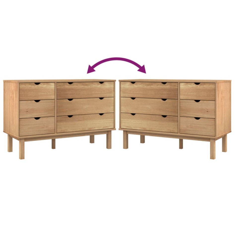 Cajonera OTTA madera maciza de pino 111x43x73,5