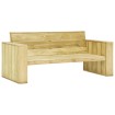 Banco de jardín madera de pino impregnada 179 cm