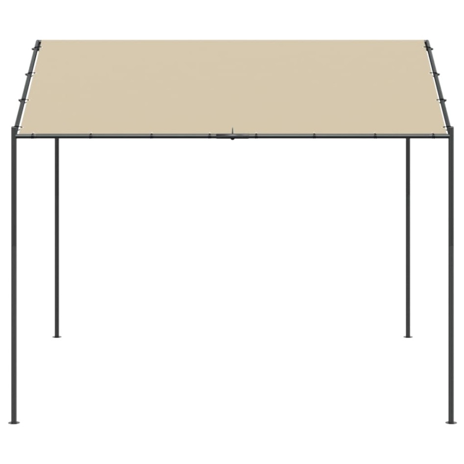 Carpa acero y tela beige 4x3