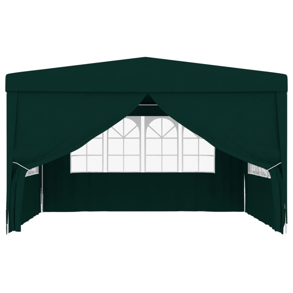 Carpa profesional para fiestas con paredes verde 90 g/m² 4x4