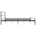 Estructura de cama de metal negro 180x200