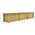 Arriate de madera de pino impregnada 291x50x50