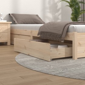 Cajones de cama 4 unidades madera maciza de