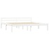 Estructura de cama de madera maciza de pino blanco 160x200