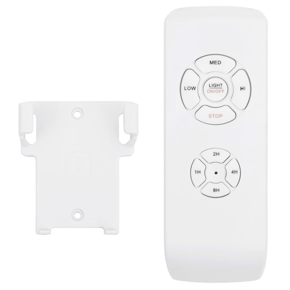 Ventilador de techo con luz con mando marrón oscuro 76