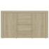 Aparador madera contrachapada color roble Sonoma 120x36x69