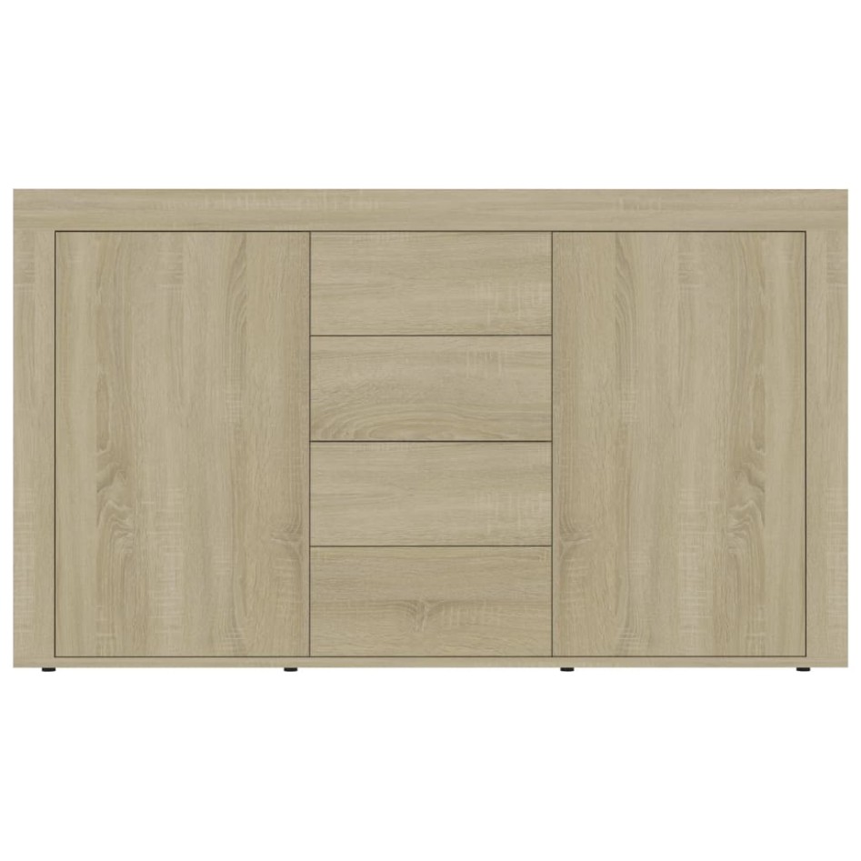 Aparador madera contrachapada color roble Sonoma 120x36x69