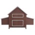 Gallinero de madera marrón 157x97x110