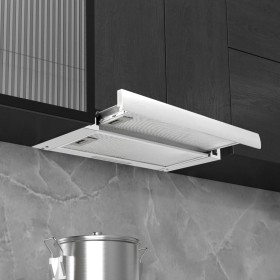 Campana extractora empotrada plana aluminio acero inox 480