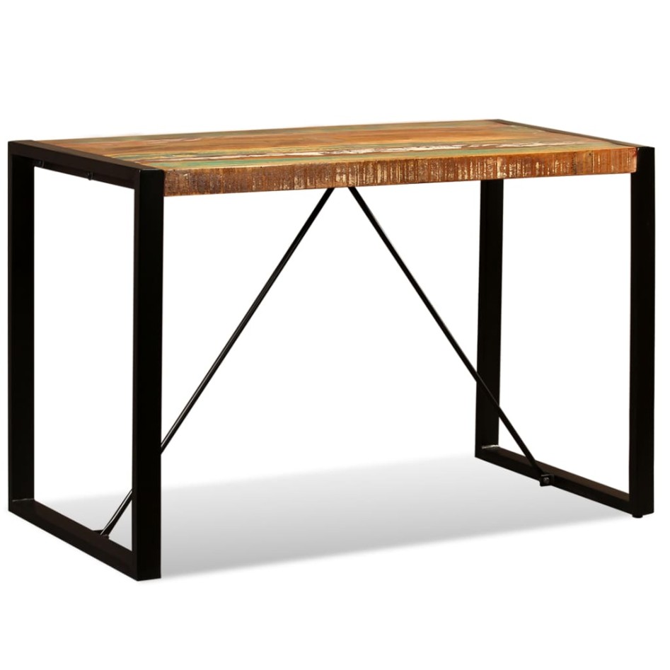 Mesa de comedor de madera maciza reciclada 120