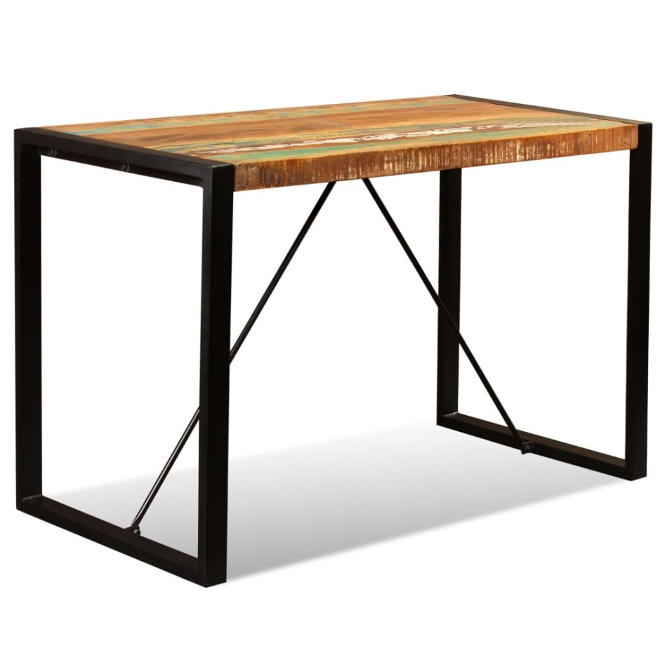 Mesa de comedor de madera maciza reciclada 120