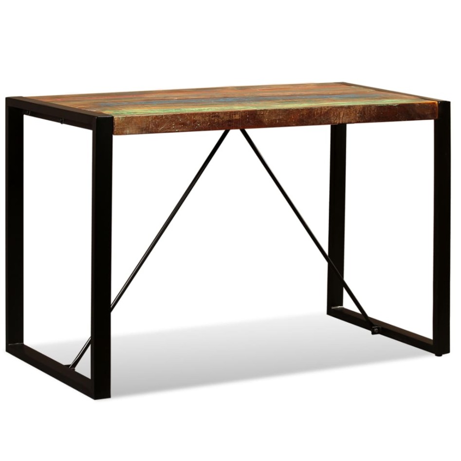 Mesa de comedor de madera maciza reciclada 120